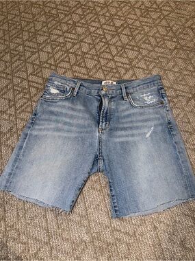 AGOLDE Women's Light Blue Denim Cut-Off Shorts
